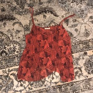 Pink geo printed blouse